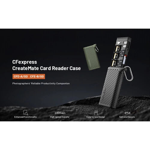PGYTECH CFexpress CreateMate Card Reader Case Type B/SD (Moss Green) P-GM-169