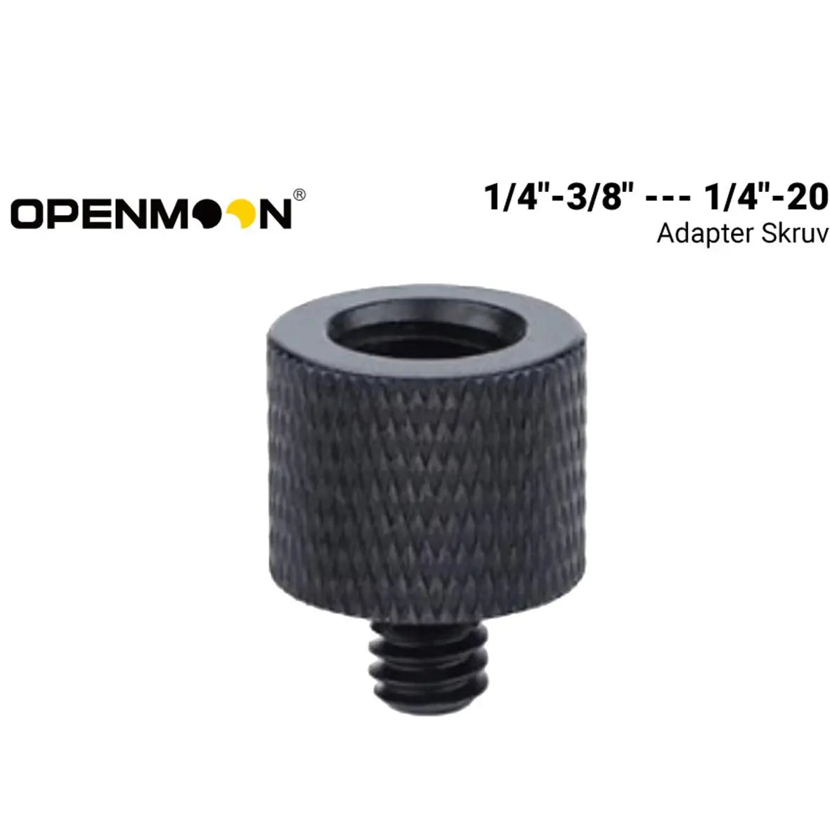 OPENMOON Adapter Screws 1/4"-3/8" --- 1/4"-20 Threadhole 3/8"- 16Thread-BLACK OLS09
