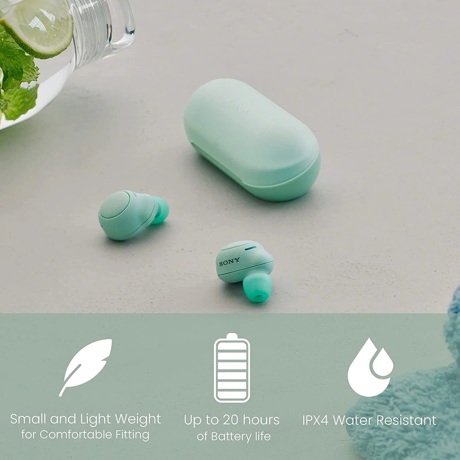 SONY WF-C500 Truly Wireless Headphones Green