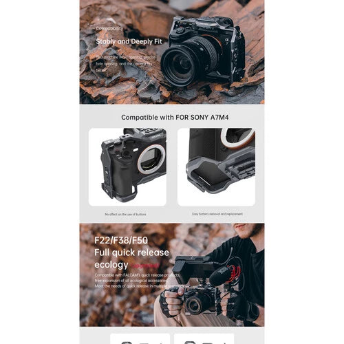 FALCAM F22&F38&F50 Quick Release Camera Cage Base V2(FOR SONY A7M4) 3299