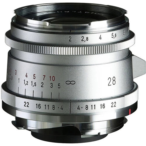 Voigtlander Lens 28mm F2.0 VM II Ultron Vintage Line ASPH Silver for Leica M