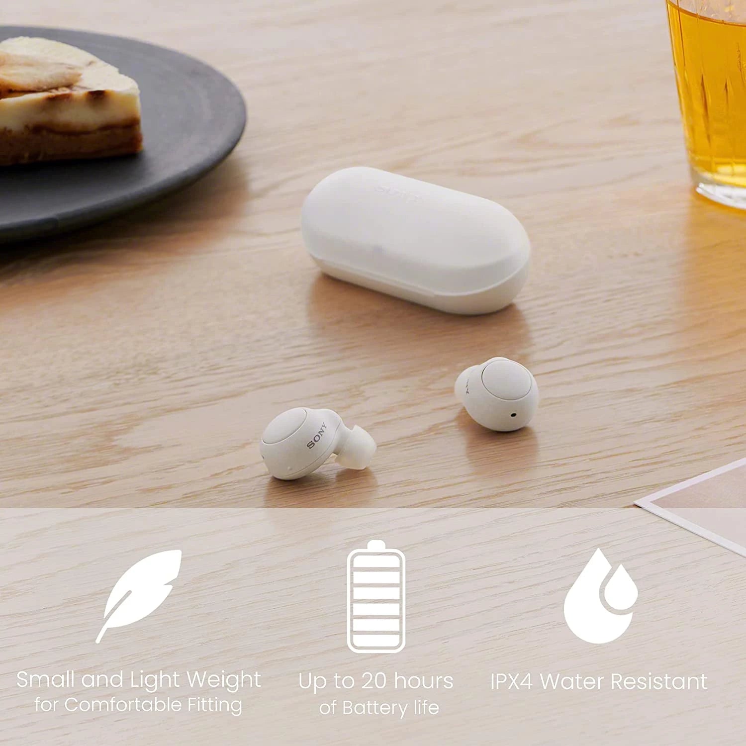 SONY WF-C500 Truly Wireless Headphones White