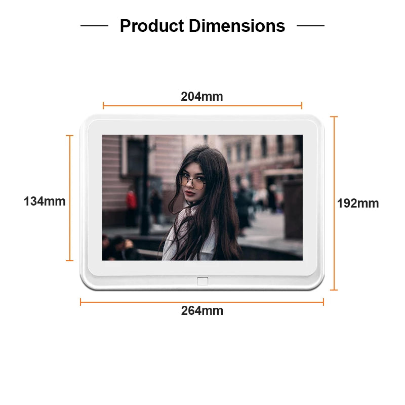 Frameo 10" Smart Digital Photo Frame with Frameo App (White)