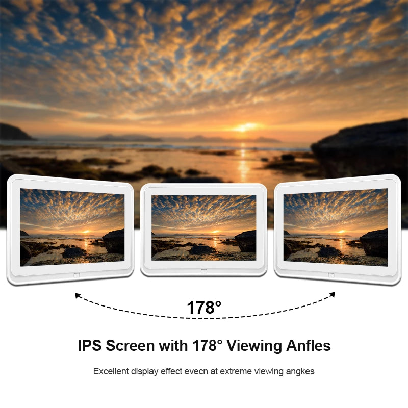 Frameo 10" Smart Digital Photo Frame with Frameo App (White)