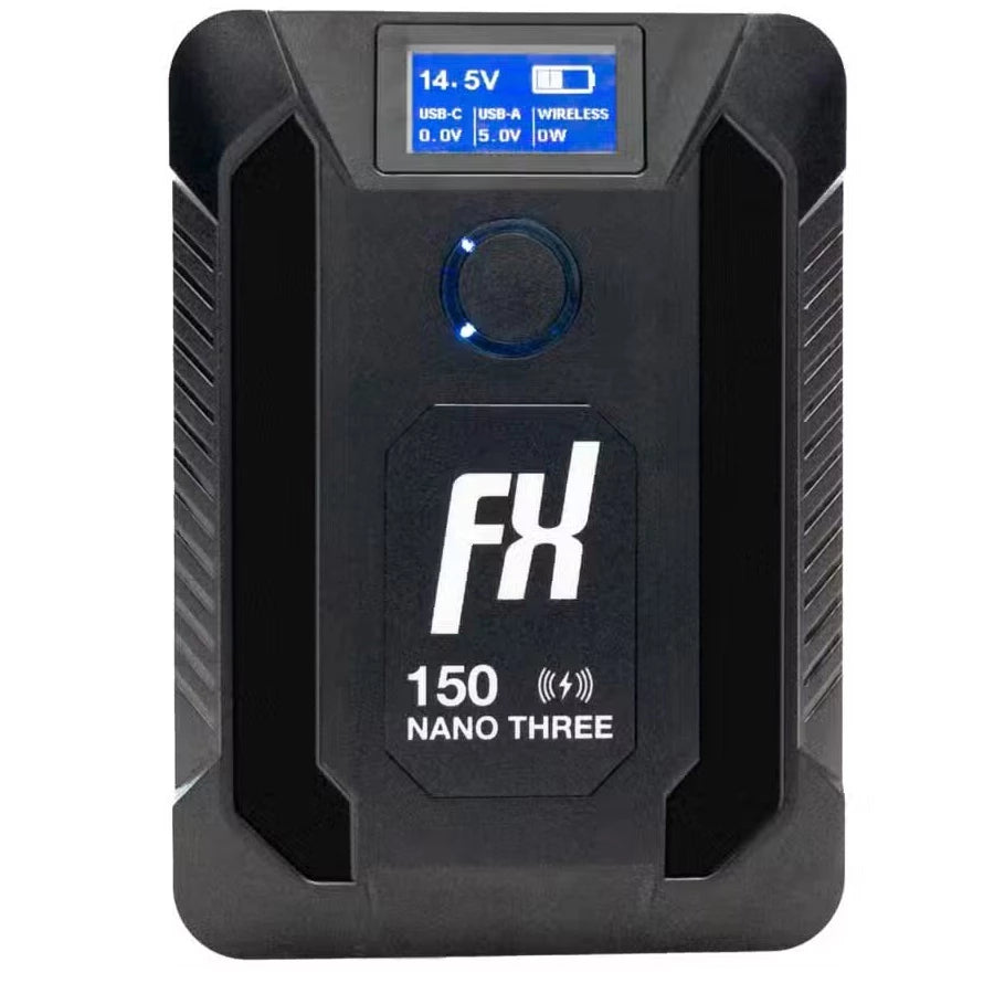 FXLion NANO THREE 14.8V / 150Wh V-Mount Battery with Wireless Charging