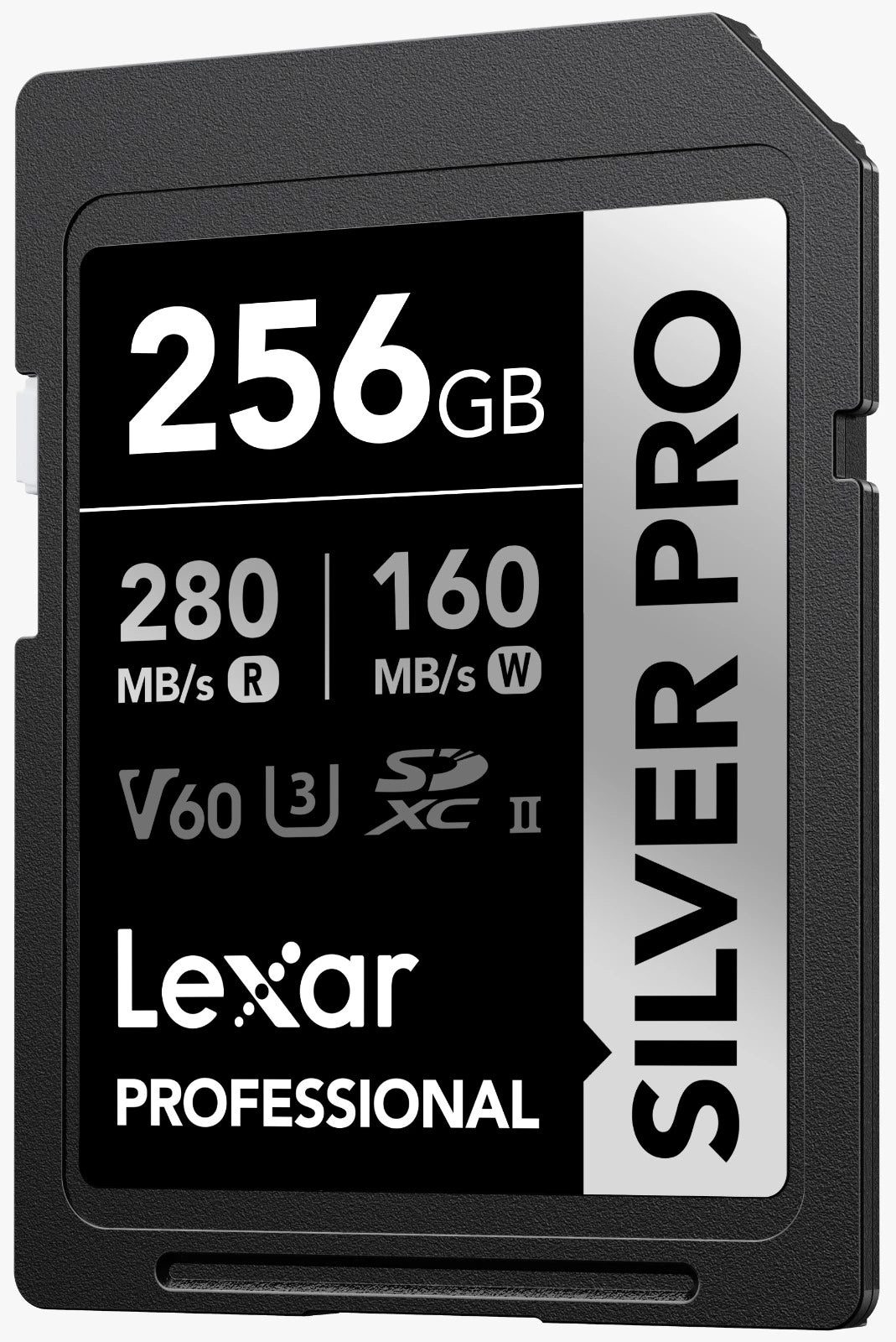 Lexar 256GB Professional SDXC SILVER PRO UHS-II Memory Card 280MB/s