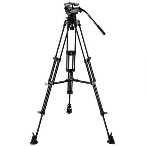 EImage EG04AS 2-Stage Aluminum Tripod System with GH04 Dual-Base Fluid Head