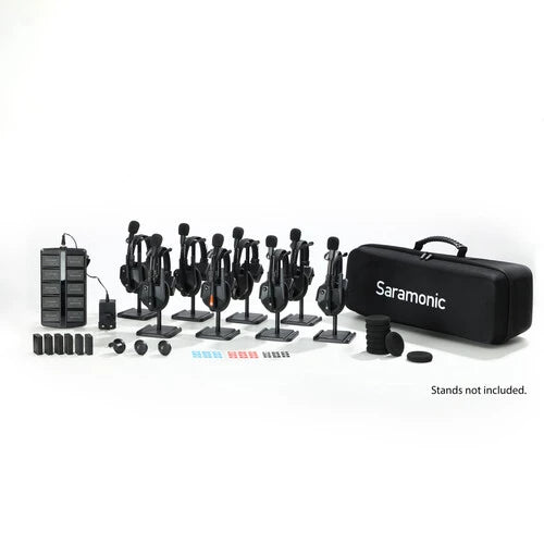 Saramonic WiTalk9 WT8S 8-Person Full-Duplex Wireless Intercom System with Single-Ear Headsets